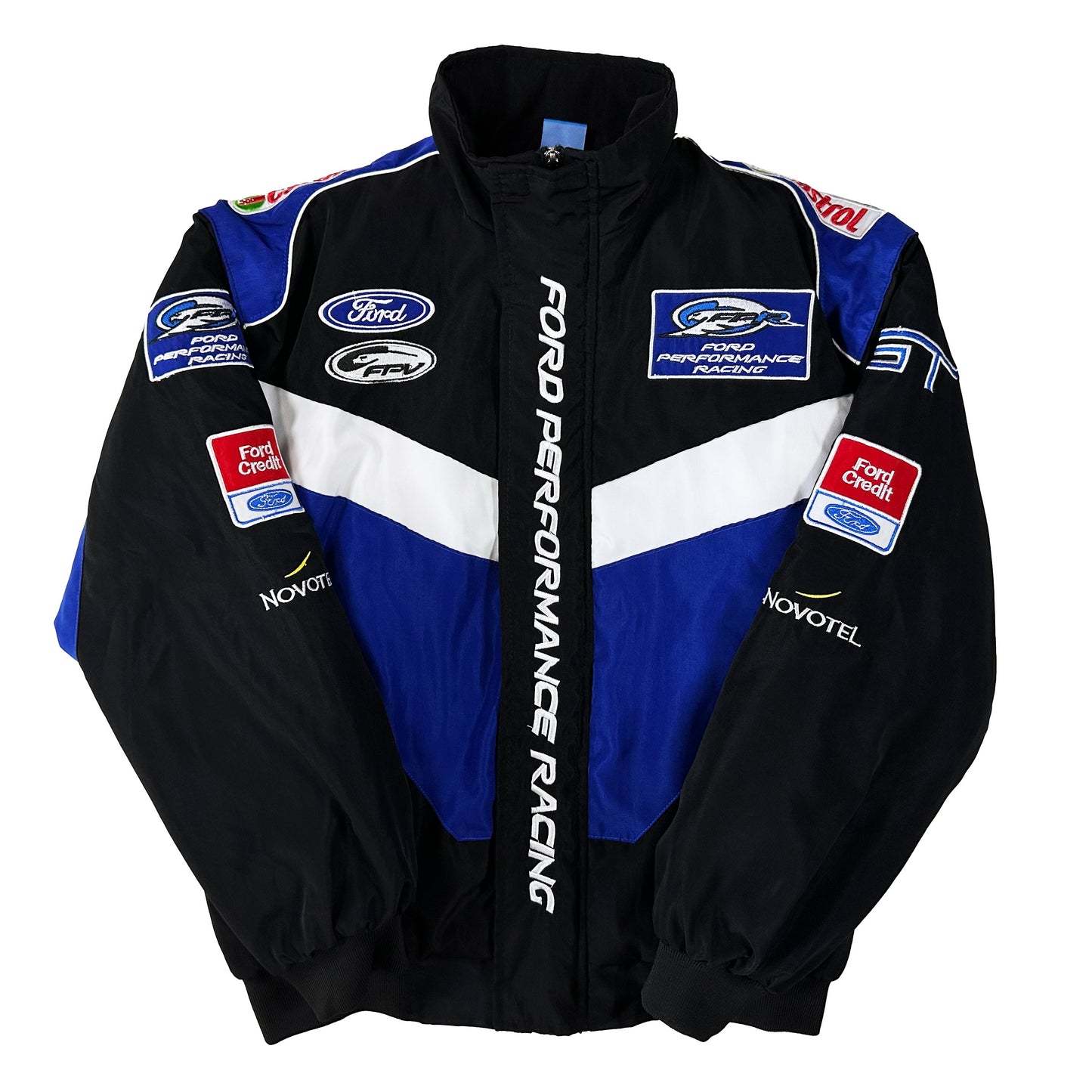 Ford Racing Jacket, Embroidered Unisex Jacket -Black