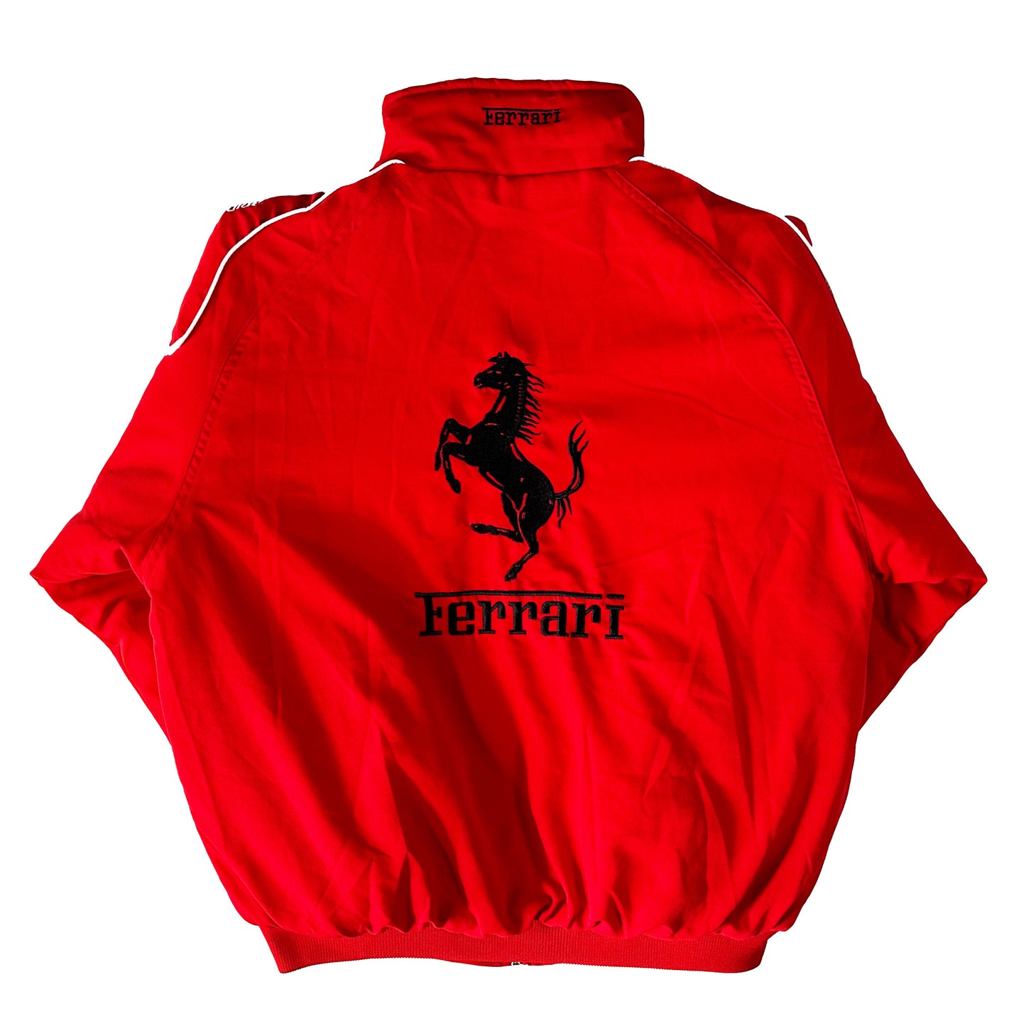 Ferrari Racing Jacket, Embroidered Unisex Jacket - Red