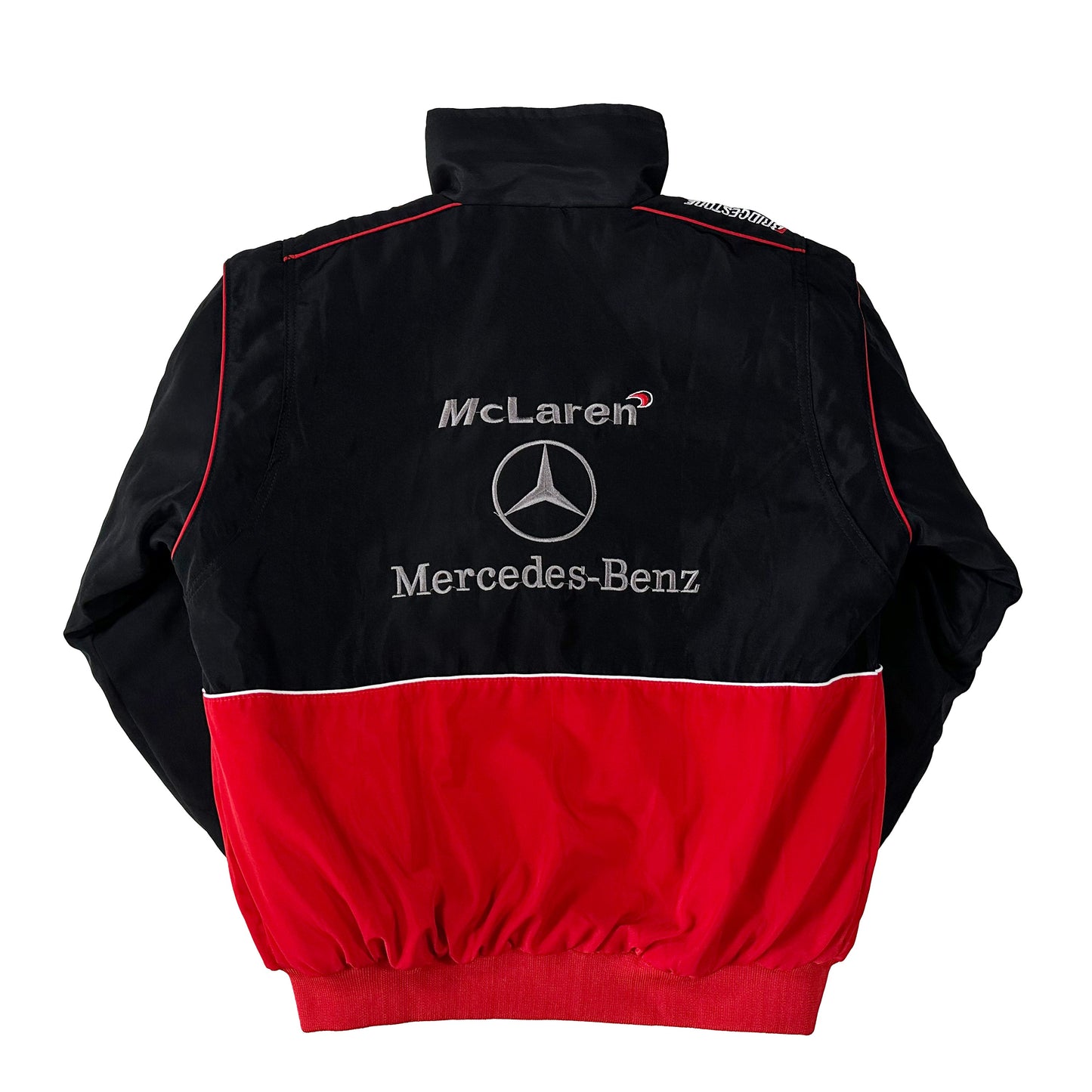 Mercedes Benz Racing Jacket, Embroidered Unisex Jacket - Red