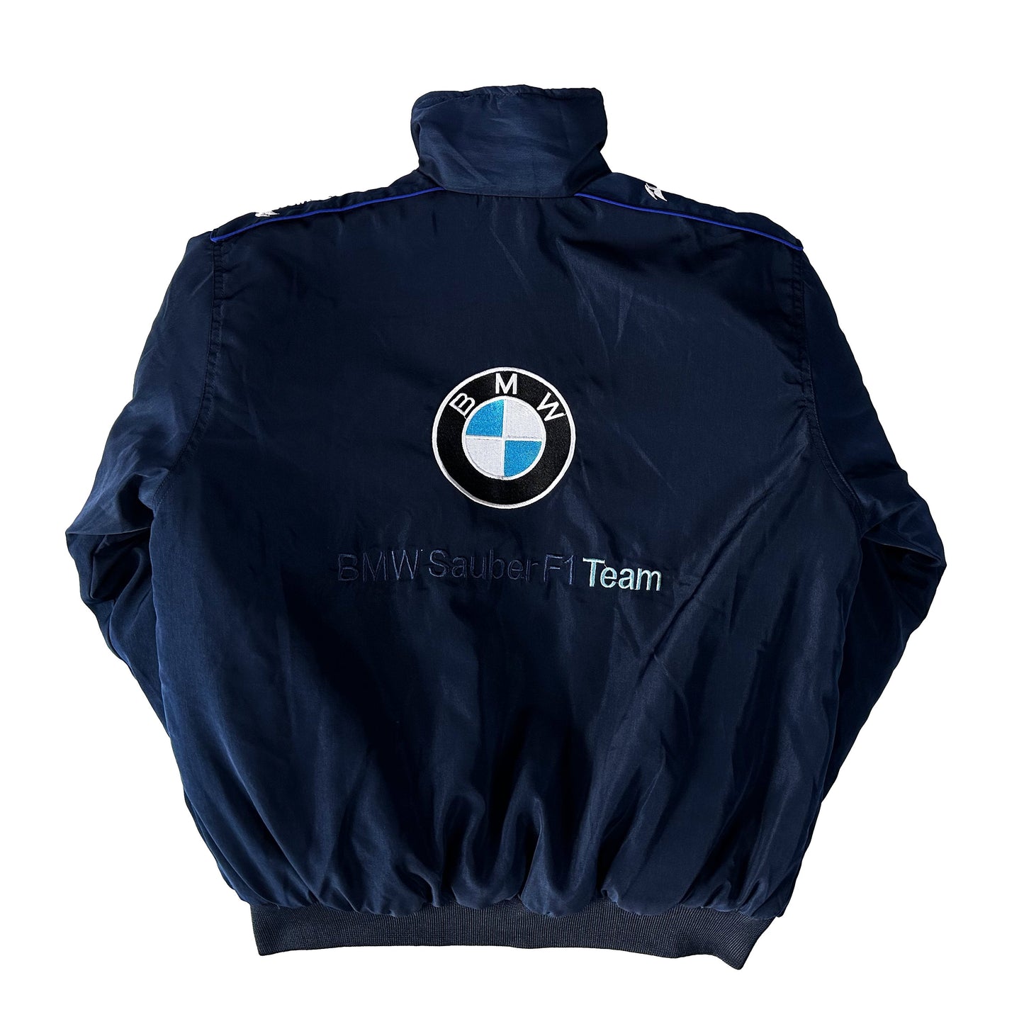 BMW Racing Jacket, Embroidered Unisex Jacket - Navy Blue