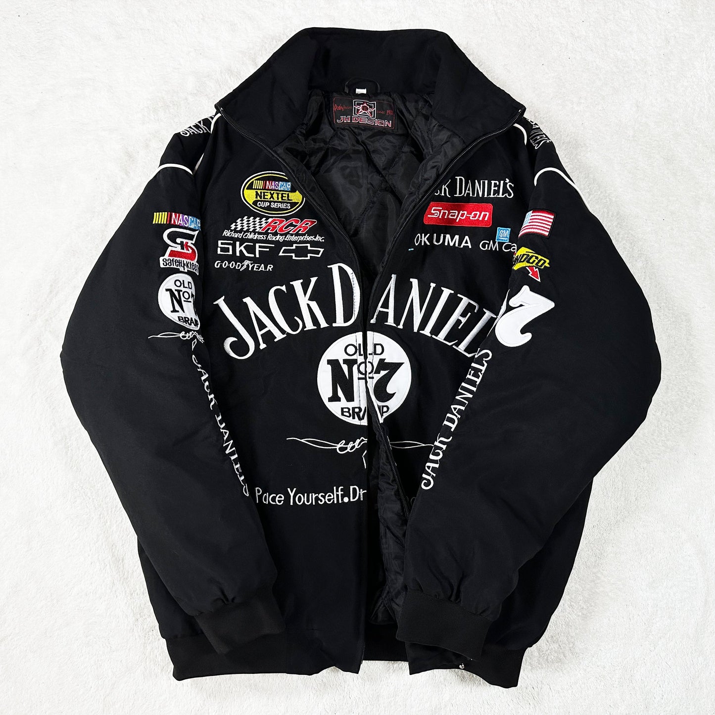 Jack Daniels Racing Jacket, Embroidered Unisex Jacket