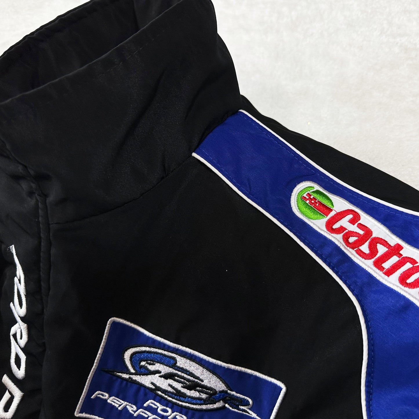 Ford Racing Jacket, Embroidered Unisex Jacket -Black