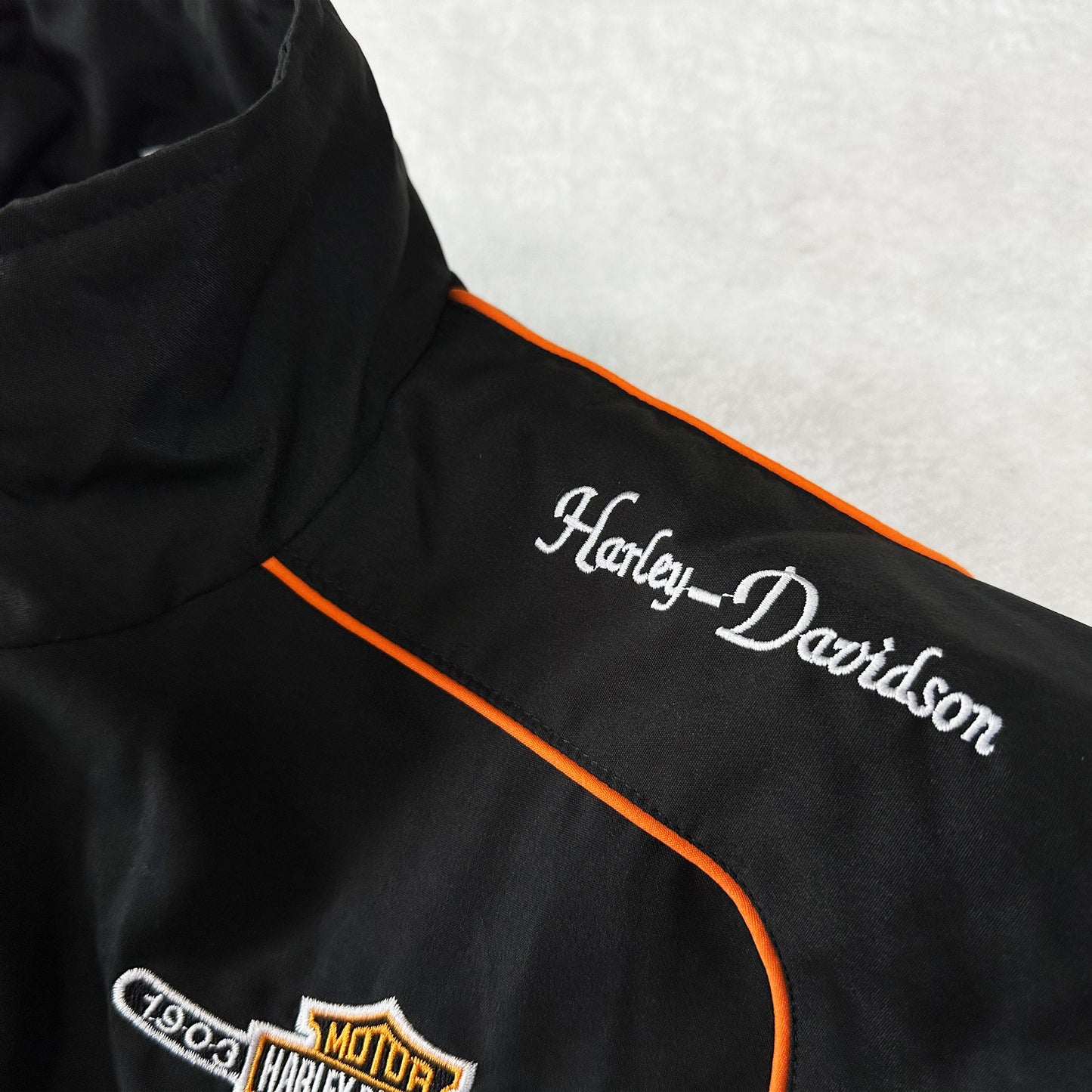 Harley Racing Jacket, Embroidered Unisex Jacket