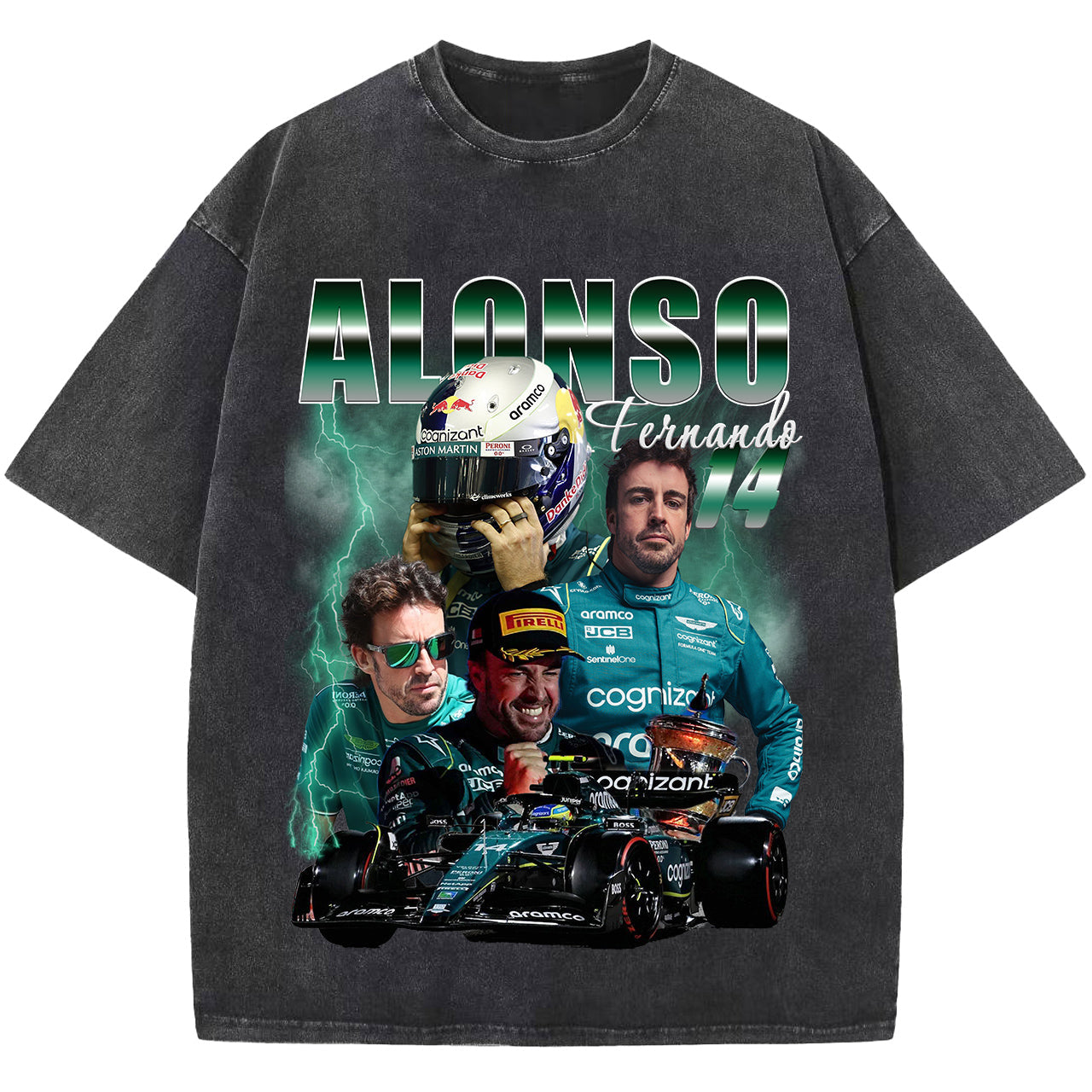 Fernando Alonso T-shirt, Vintage F1 T shirt, Formula 1 Racing Tee Shirt, Unisex Short Sleeve