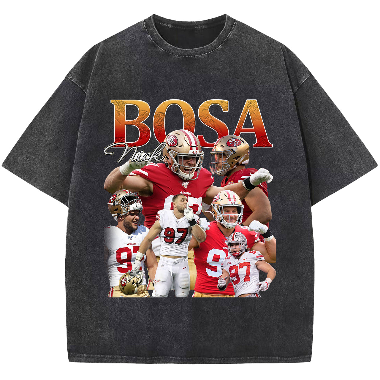 Nick Bosa T-shirt, Vintage Sport T shirt,Football Tee Shirt, Unisex Short Sleeve