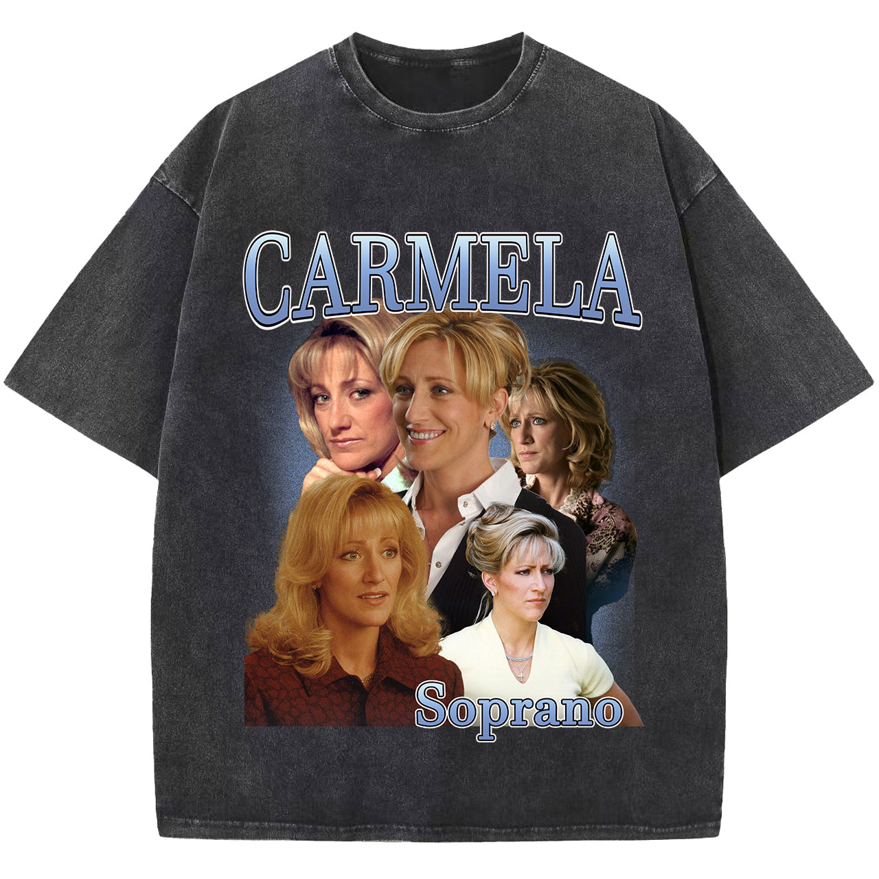 Carmela Soprano Washed T-shirt, Vintage T Shirt Tee Shirt, Unisex Short Sleeve