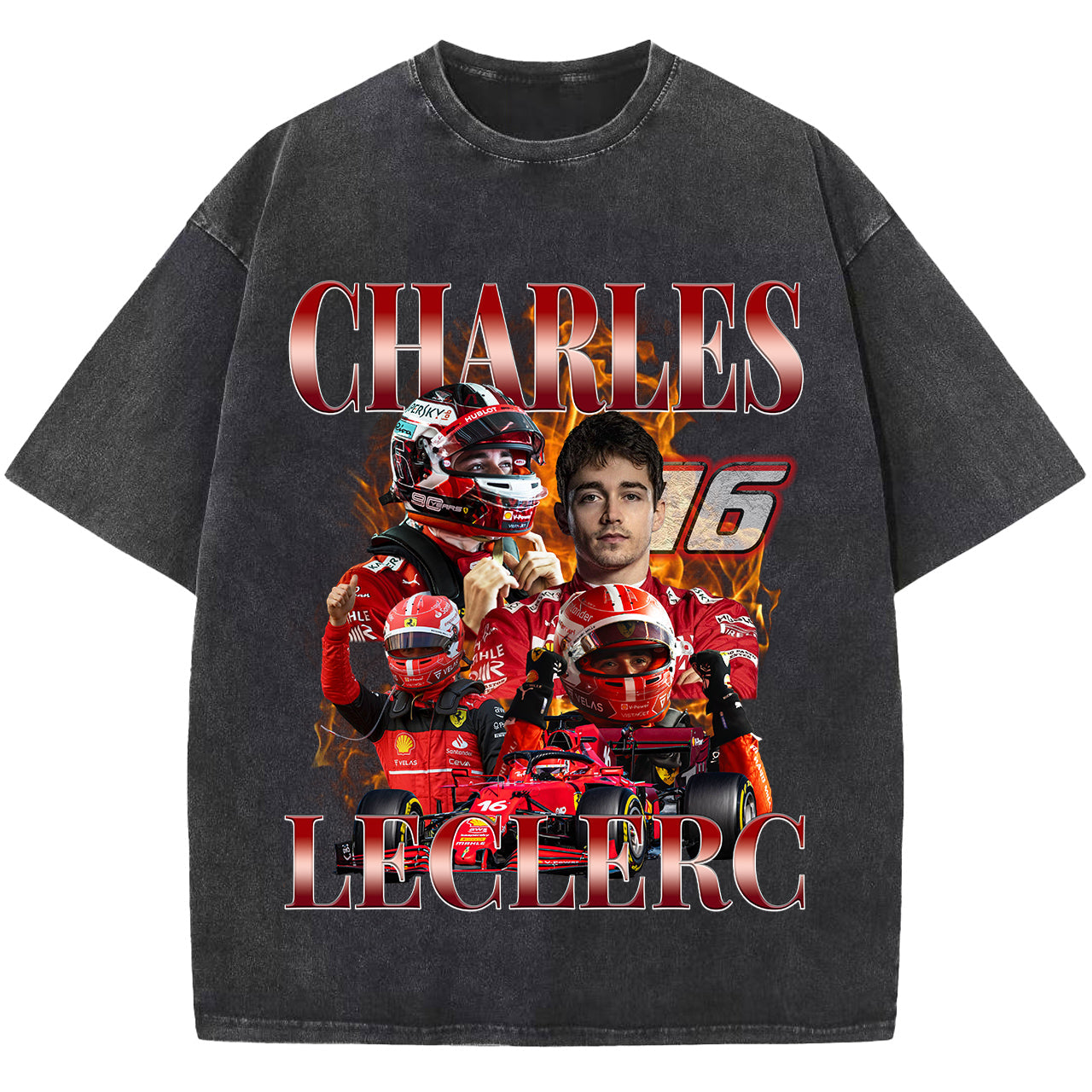 Charles Leclerc T-shirt, Vintage Racing T Shirt,F1 Tee Shirt, Unisex Short Sleeve