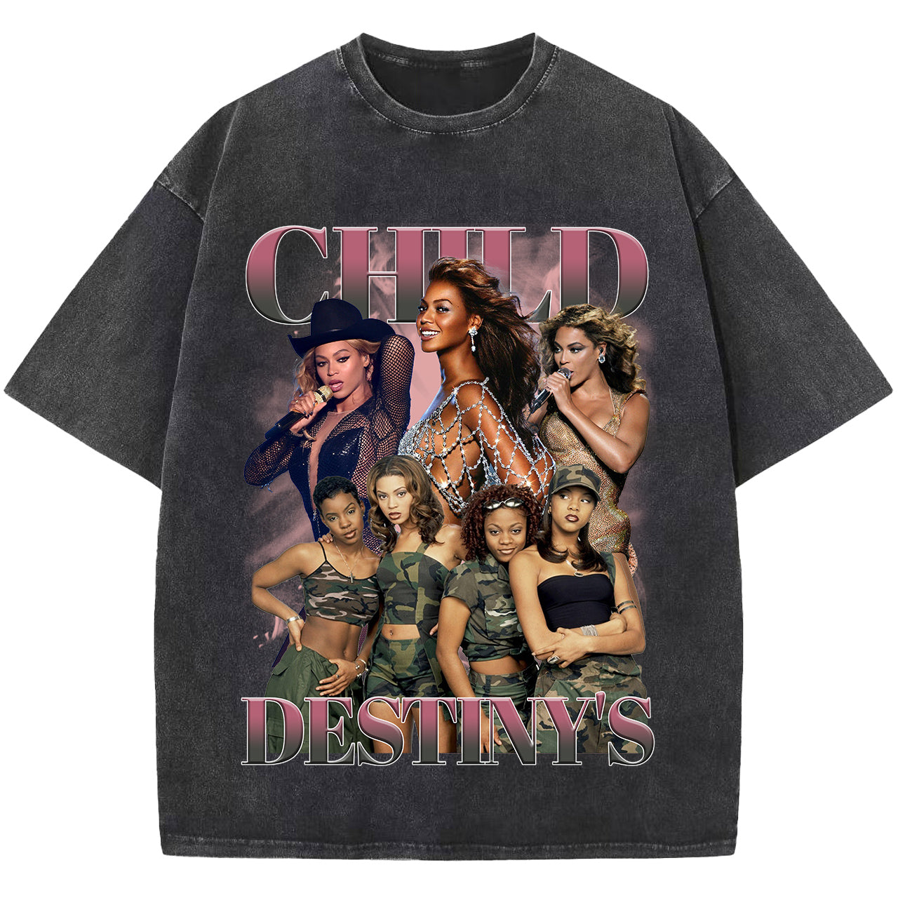 Destiny's Child Washed T-shirt, Vintage Singer T Shirt, Stars Tee Shirt, Unisex Short Sleeve