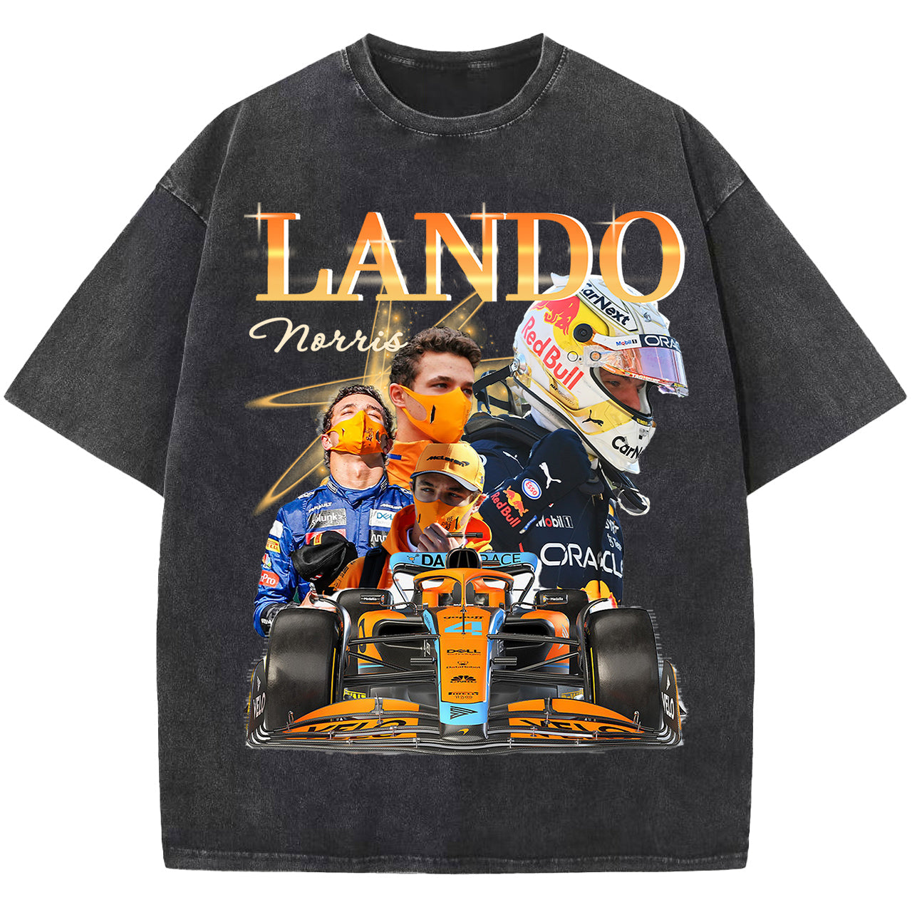 Lando Norris T-shirt, Vintage Racing T Shirt,F1 Tee Shirt, Unisex Short Sleeve