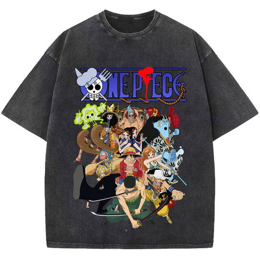 One Piece T-shirt, Vintage Anime T shirt, Unisex Short Sleeve