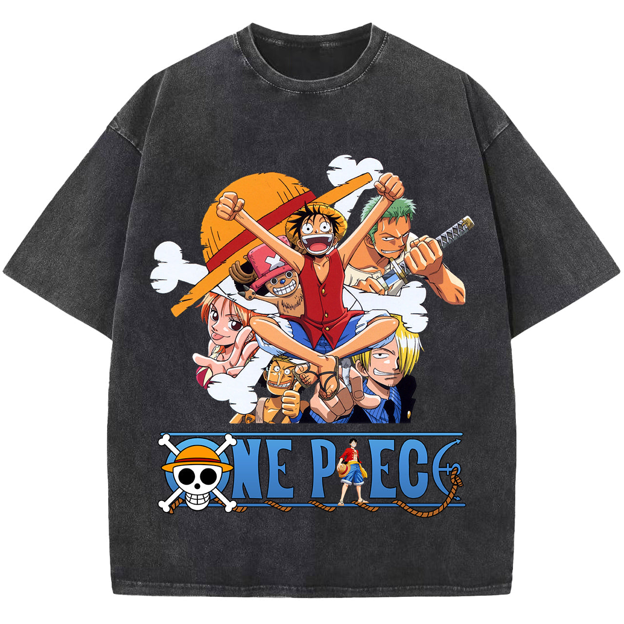 One Piece T-shirt, Vintage Anime T shirt, Unisex Short Sleeve